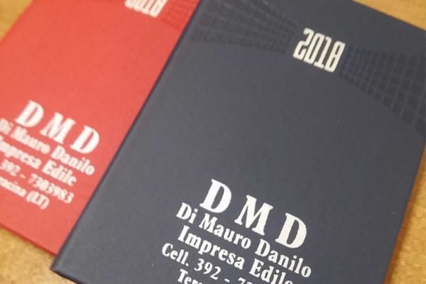 agenda tascabile personalizzata con serigrafia ad un colore