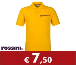polo manica corta personalizzata con ricamo lato cuore