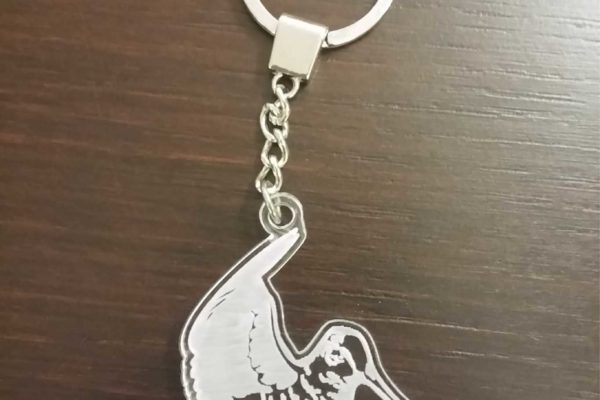 portachiavi in plexiglas spessore mm 5 personalizzato con incisione laser