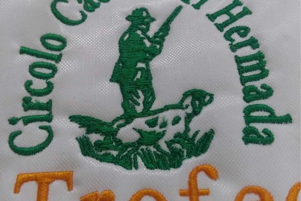 toppa ricamata personalizzata per il circolo cacciatori hermada