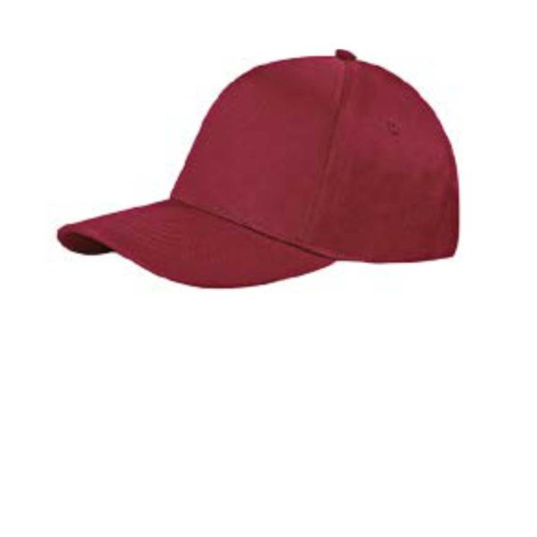 cappello con visiera personalizzato sulla parte frontale con ricamo